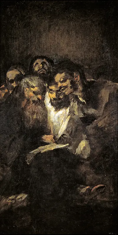 Hombres leyendo Francisco de Goya